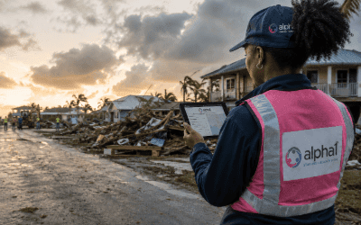 Debris monitor documenting hurricane cleanup for reimbursement compliance
